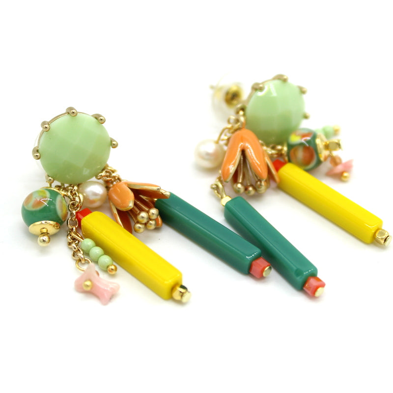 Boucles d'oreilles Eclat de vert
