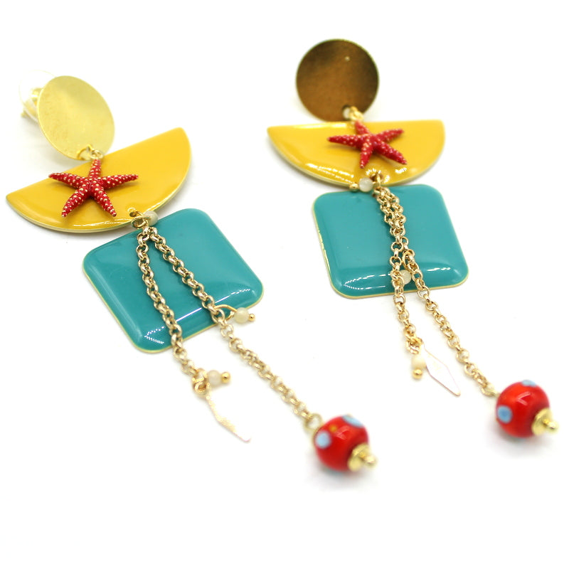 Boucles d'oreilles Coeur de mer