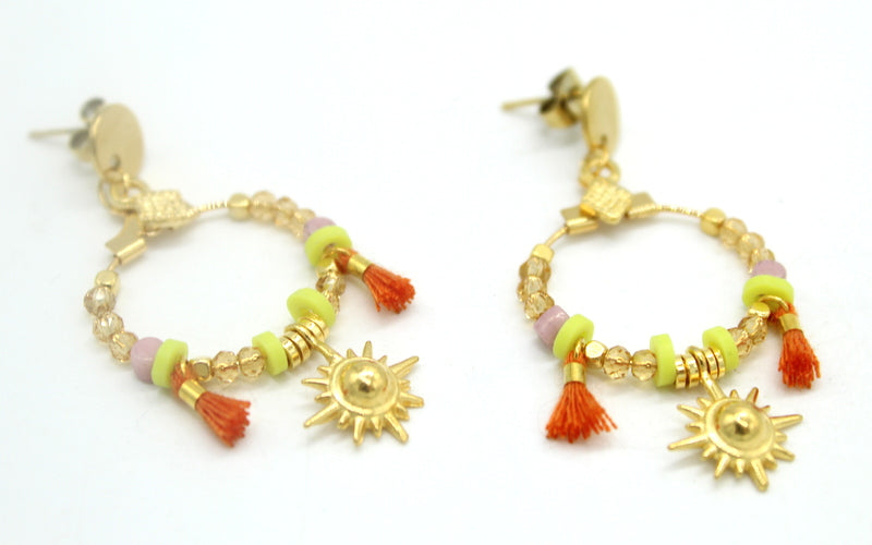 Boucles d'oreilles Jardin d'ailes