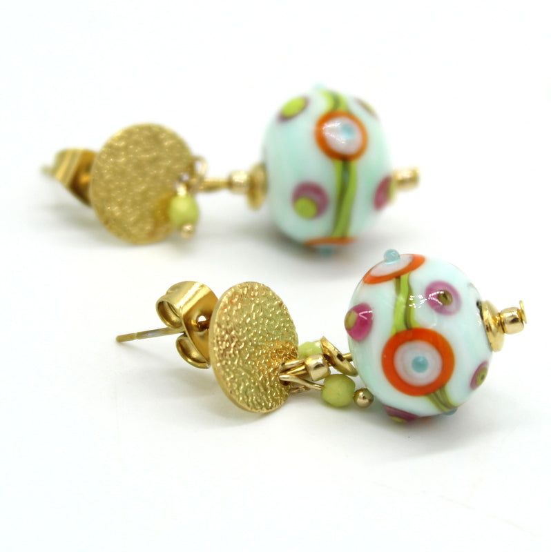 Boucles d'oreilles Citrus Coral