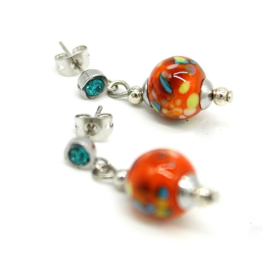 Boucles d'oreilles cristal PAPAYA