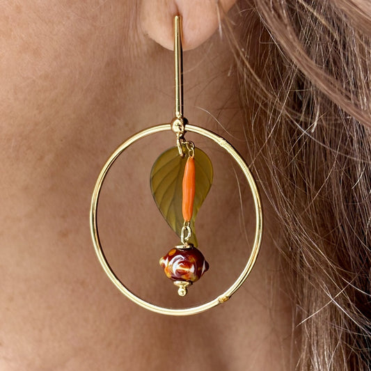 Boucles d'oreilles rondes Soryne