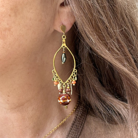 Boucles d'oreilles pampilles Soryne