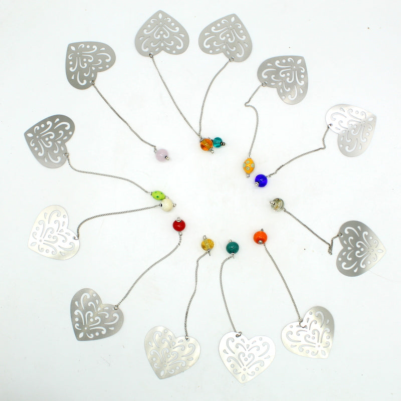 Marque-page coeur topaz