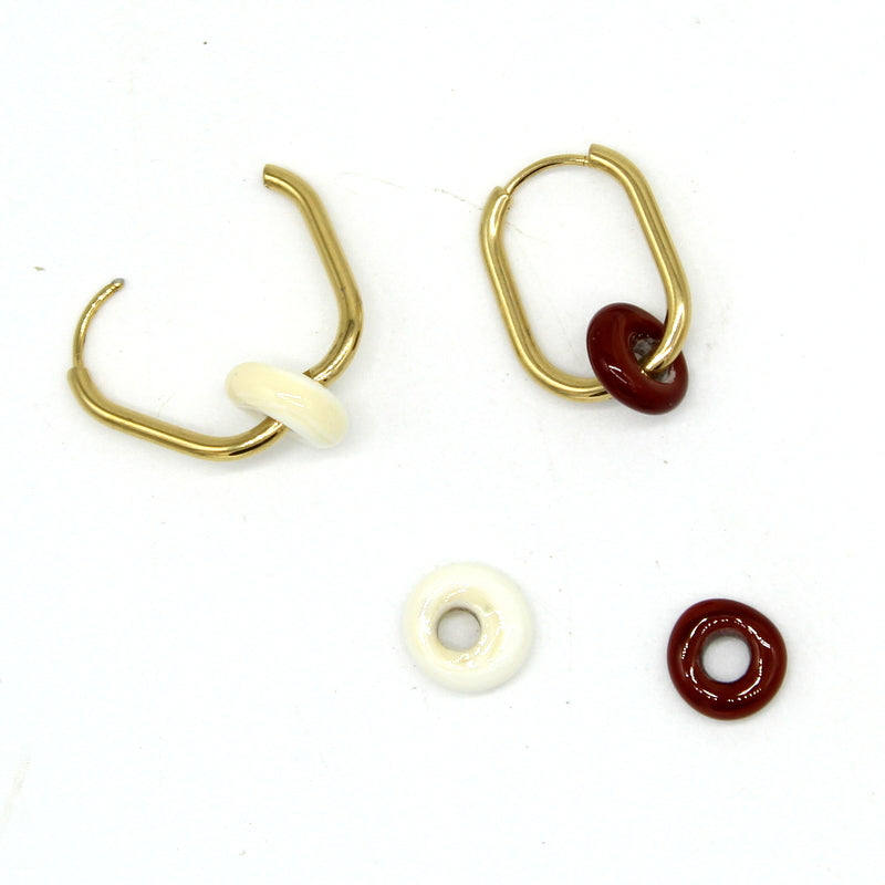 Créoles galets Murano Soryne