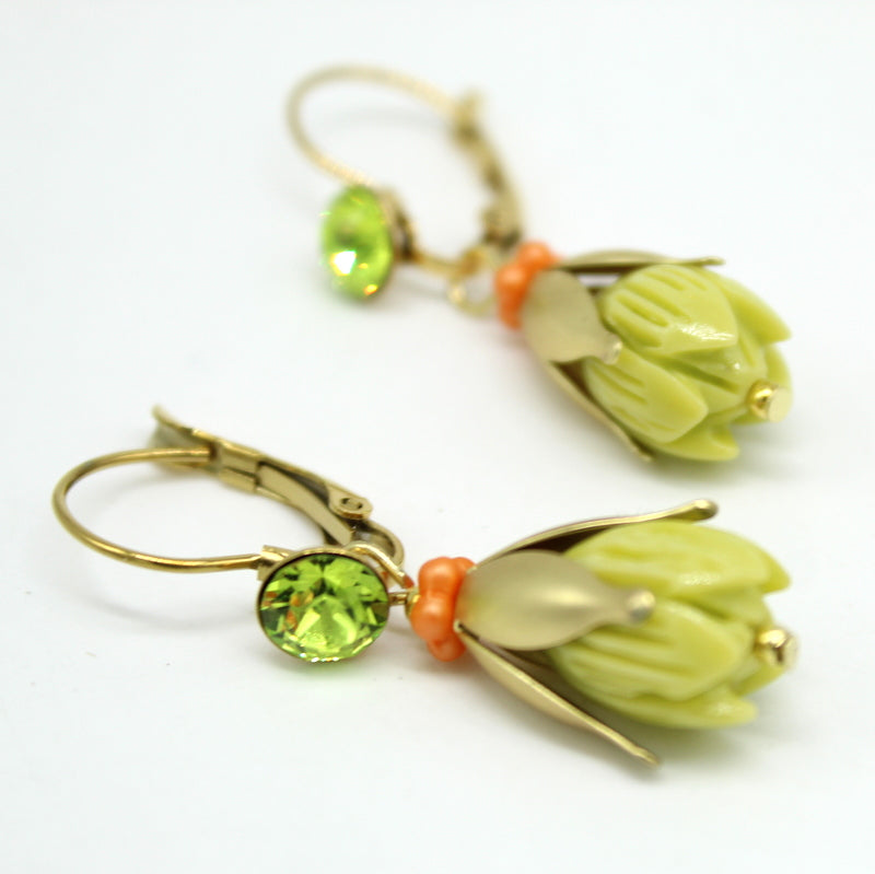 Boucles d'oreilles fleurs Zeste