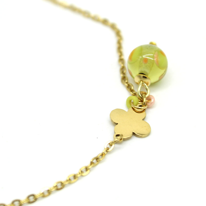 Collier fleur ZESTE