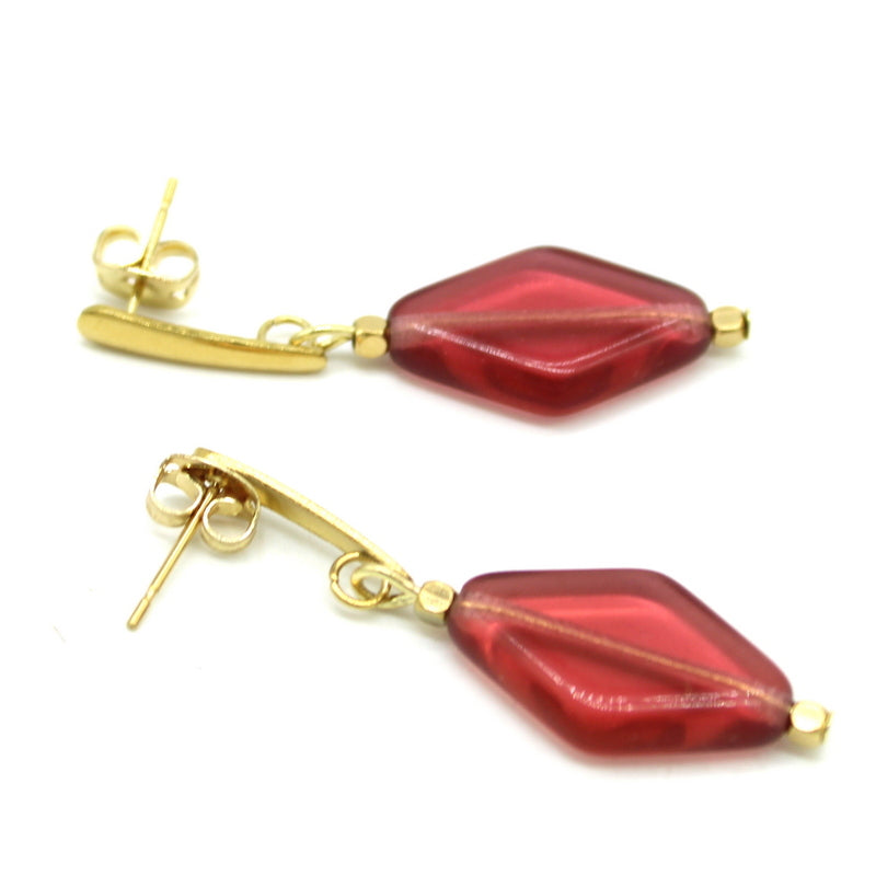 Boucles d'oreilles losanges Yuna