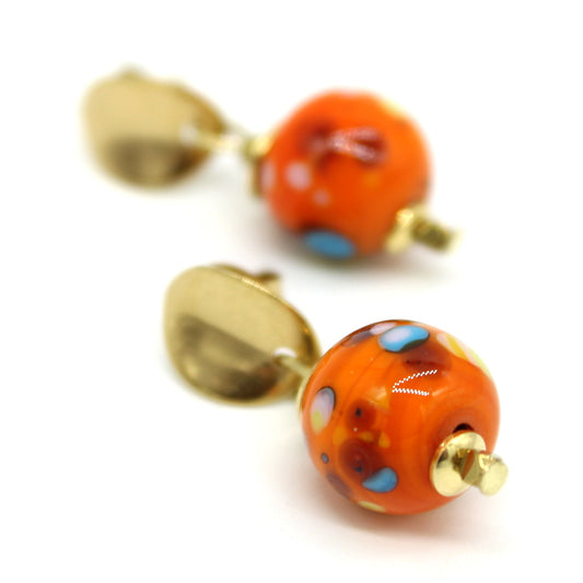Boucles d'oreilles Murano PAPAYA