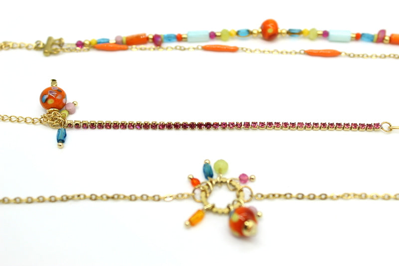 Bracelet double multicolore PAPAYA
