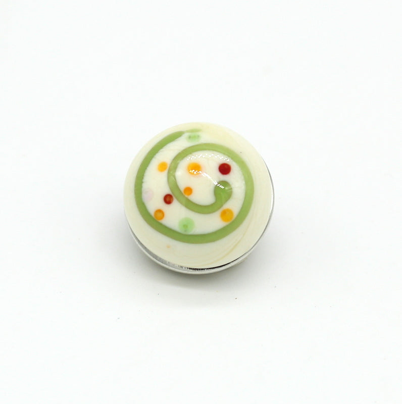 Cabochon pression pour collier torque