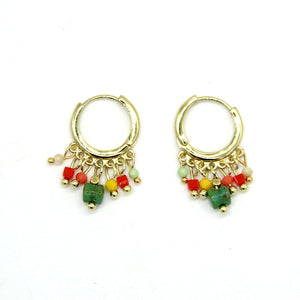 Boucles d'oreilles Eclat de vert