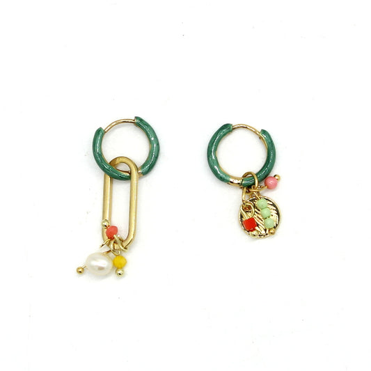 Boucles d'oreilles Eclat de vert