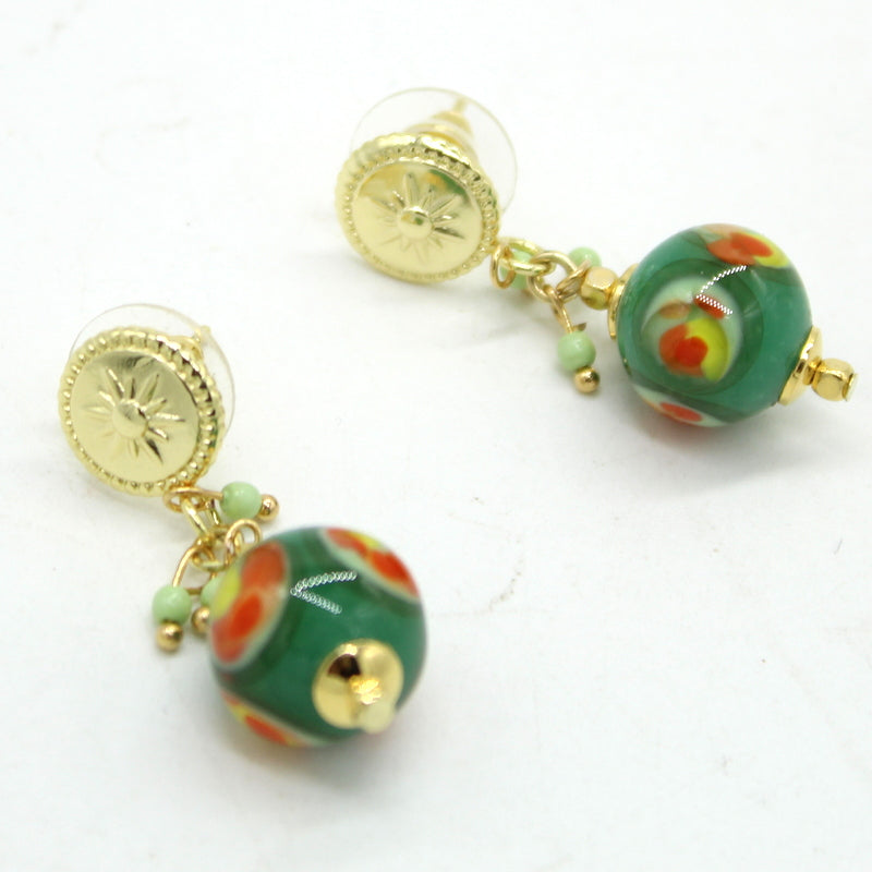 Boucles d'oreilles Eclat de vert