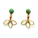 Boucles d'oreilles Eclat de vert