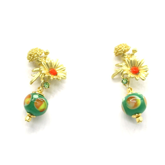 Boucles d'oreilles Eclat de vert