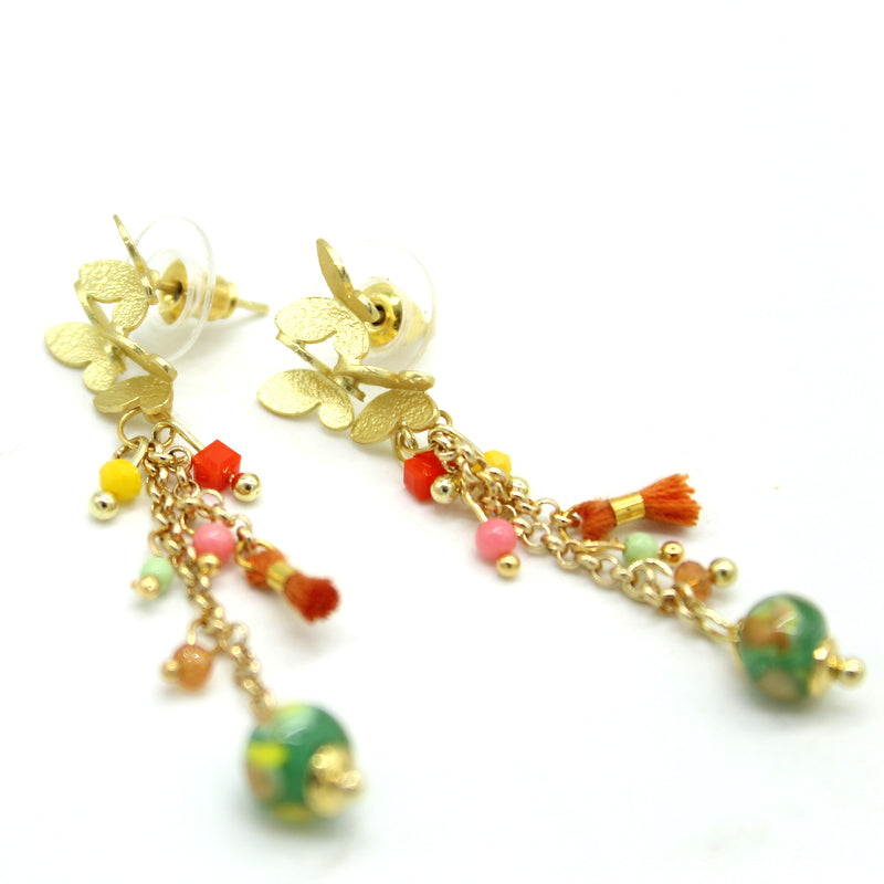 Boucles d'oreilles Eclat de vert