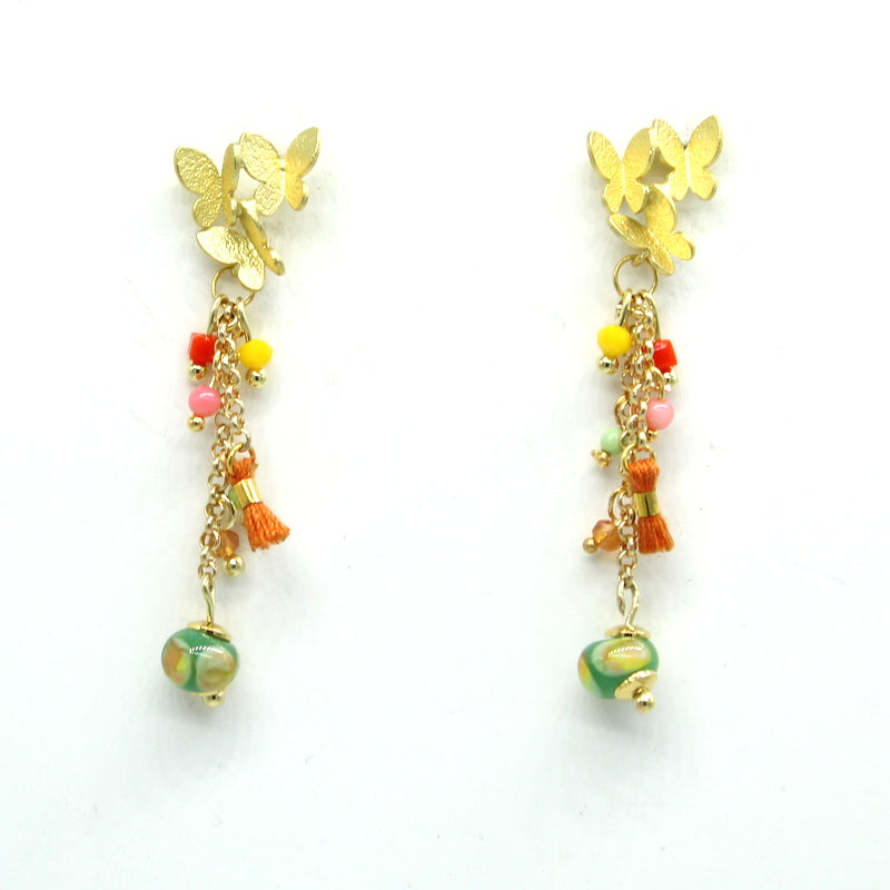 Boucles d'oreilles Eclat de vert