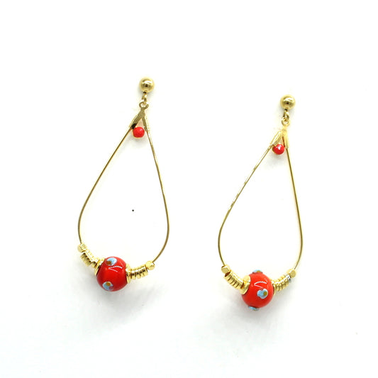 Boucles d'oreilles Coeur de mer