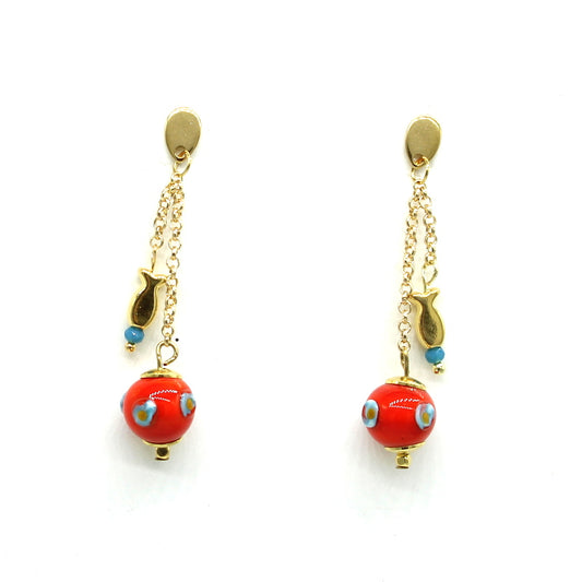 Boucles d'oreilles Coeur de mer