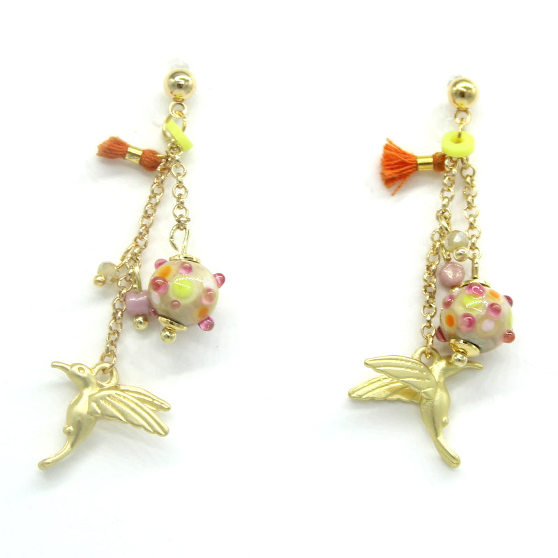 Boucles d'oreilles Jardin d'ailes