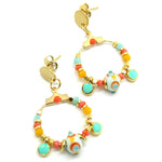 Boucles d'oreilles Aqua Coral