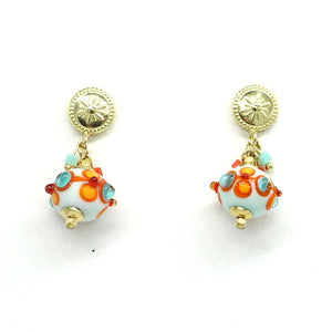 Boucles d'oreilles Aqua Coral