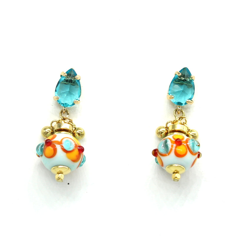 Boucles d'oreilles Aqua Coral