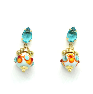 Boucles d'oreilles Aqua Coral