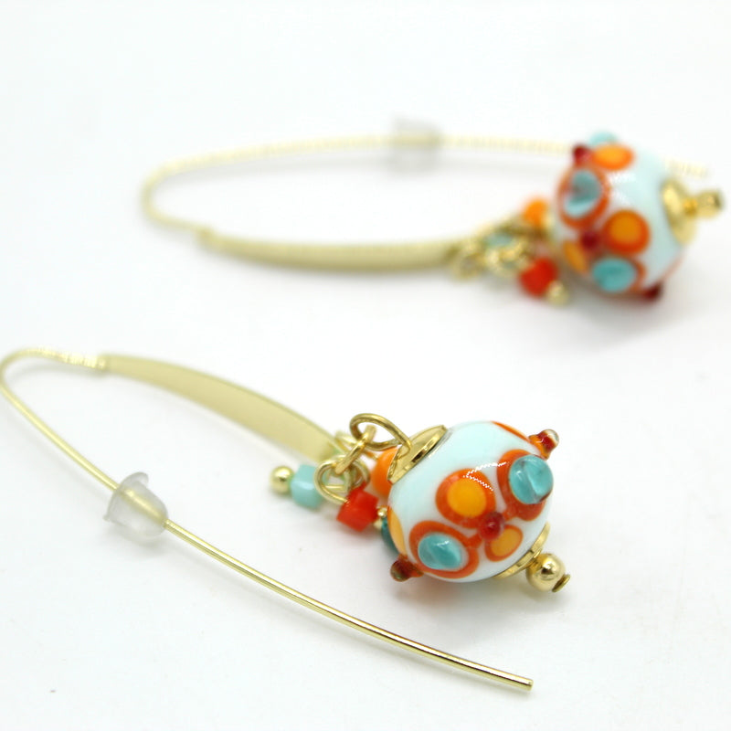 Boucles d'oreilles Aqua Coral