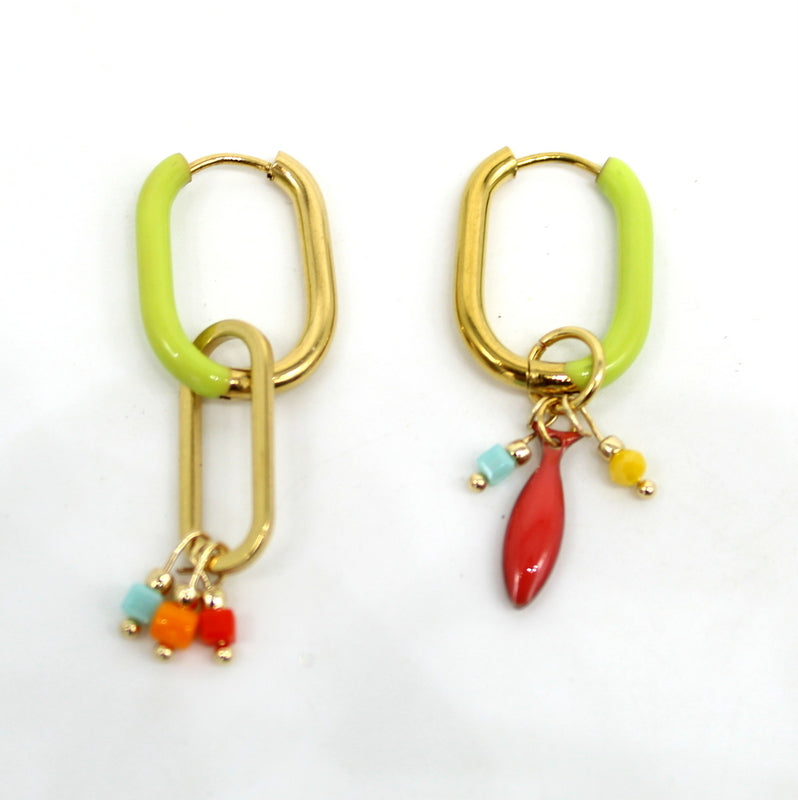 Boucles d'oreilles Citrus Coral