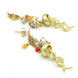 Boucles d'oreilles Aqua Coral