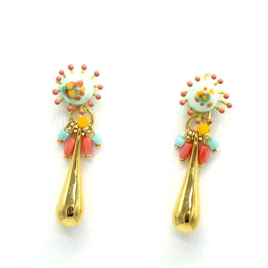 Boucles d'oreilles Aqua Coral