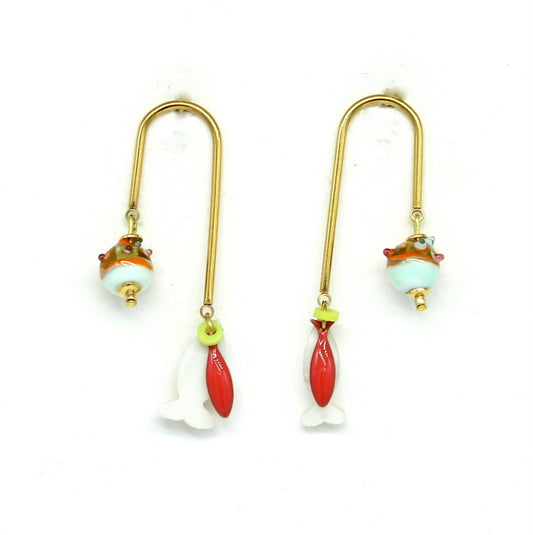 Boucles d'oreilles Citrus Coral