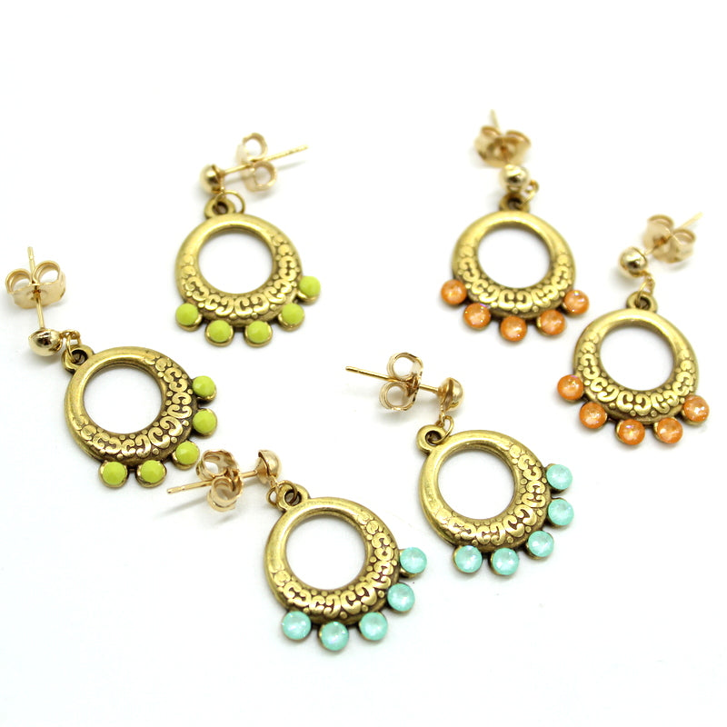 Boucles d'oreilles Citrus Coral