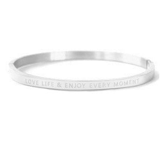 Bracelet à personnaliser gravé "Love life...."