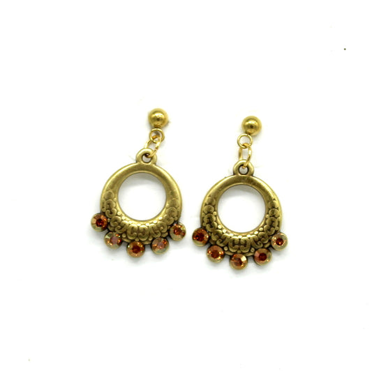 Boucles d'oreille cristal Soryne