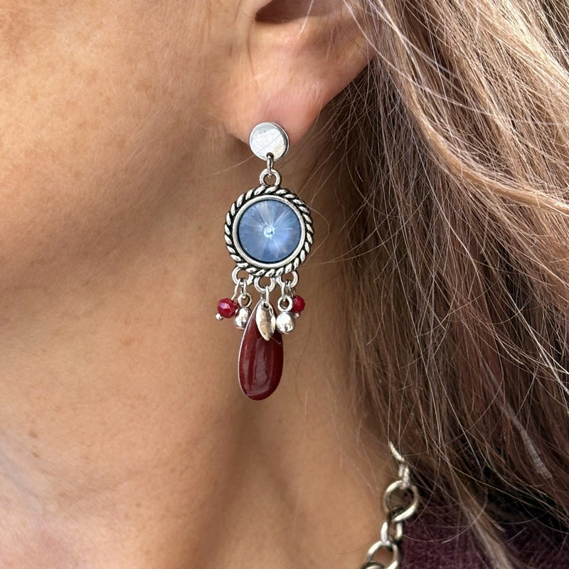 Boucles d'oreilles cristal Oralya