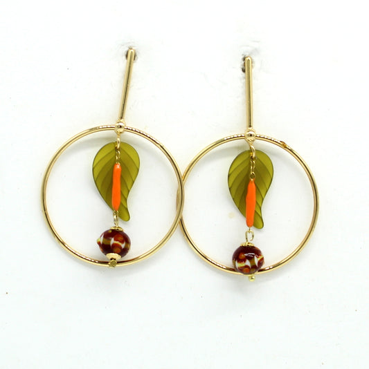 Boucles d'oreilles rondes Soryne