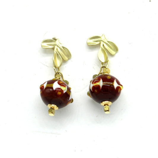 Boucles d'oreilles fleurs Murano Soryne
