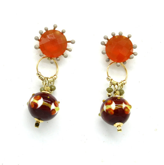 Boucles d'oreilles cabochons Soryne
