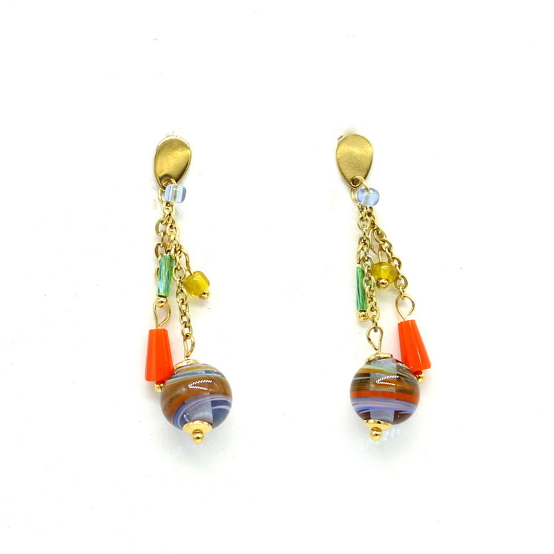 Boucles d'oreilles chaine Zeline