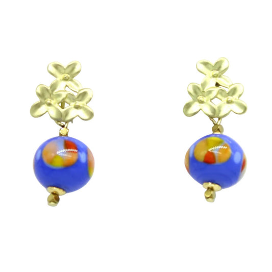 boucles-oreilles-fleurs-dorees-mates-murano-bleue-corail-orange-sillage-BO20SE