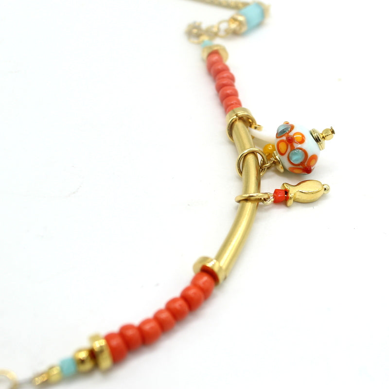 Collier Aqua Coral