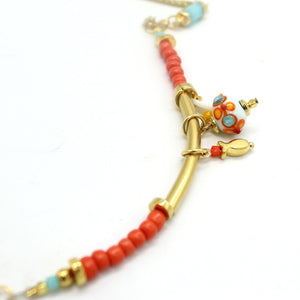 Collier Aqua Coral