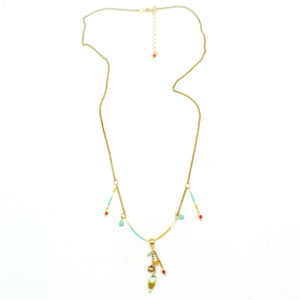 Collier Aqua Coral