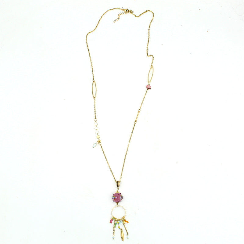 Collier long pampilles Yuna