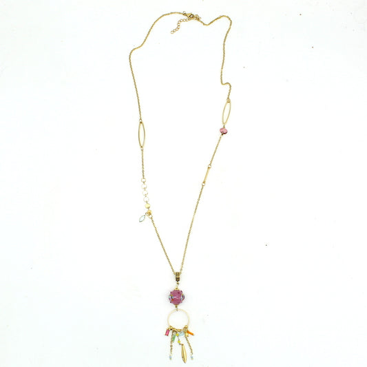 Collier long pampilles Yuna