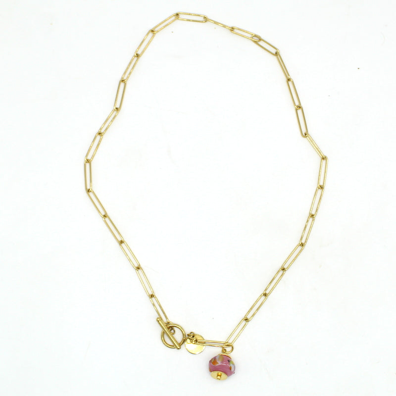 Collier/bracelet rose Yuna