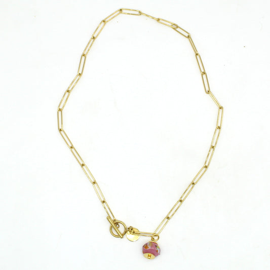 Collier/bracelet rose Yuna